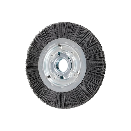 Pferd 8" M-BRAD WF Wheel Brush - 2" A.H., .040 SiC - 80 Grit 83703